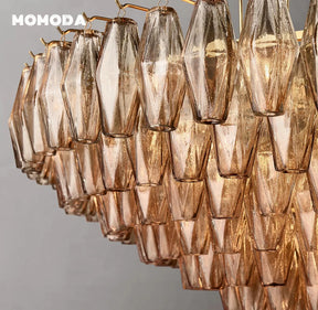 Vidar Glasshjerte Lux - Luxury Nordic Glass Chandelier