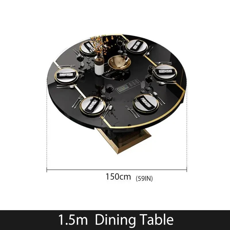 Vikfold Eiketafel - Luxury Nordic Dining Table Set Foldable