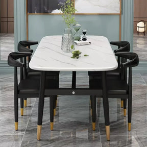 Hvitfjell Marmorbord - Luxury Nordic Dining Table Set
