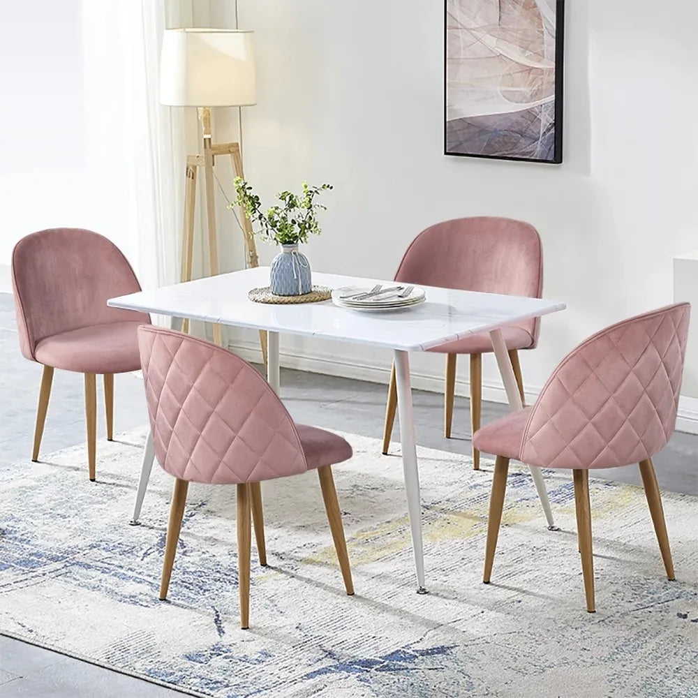 Fløyelsluksus Nordstol - 2 Luxury Nordic Dining Chair Set