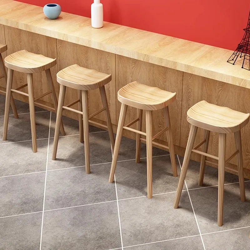 Gunnar Hugtre Hækistóll - 1 Luxury Wood Nordic Bar Stool