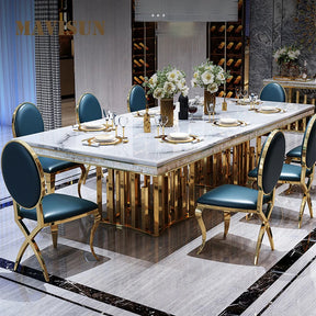 Lusso Marmo Tavolo Elegante - Luxury Italian Marble Dining Set