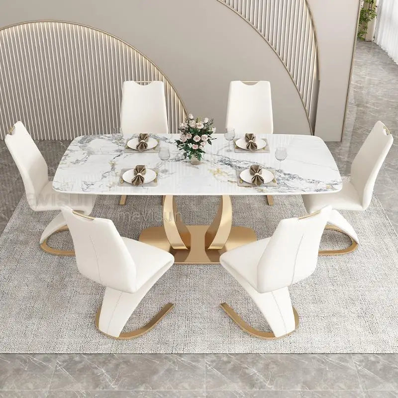 Hvelvlys Bjørnspisebord - Luxury Nordic Dining Table Set