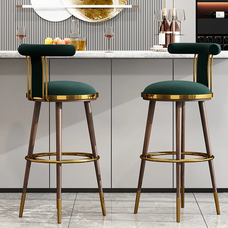 Freya Goldcrest - 1 Luxury Nordic bar Stool