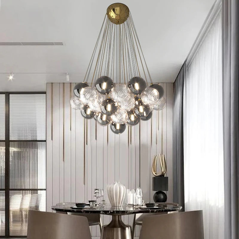 Aurora Sfera - Luxury Nordic Glass Ball Chandelier