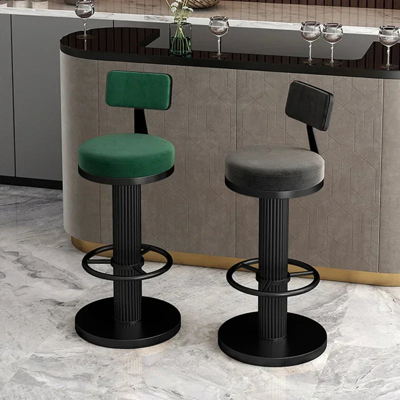 Leif Silfrháttur Hækistóll - 1 Luxury Nordic Bar Stool