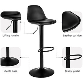 Hávarðr Svinghækkandi Hækistóll - 2 Luxury Nordic Bar Stool Set