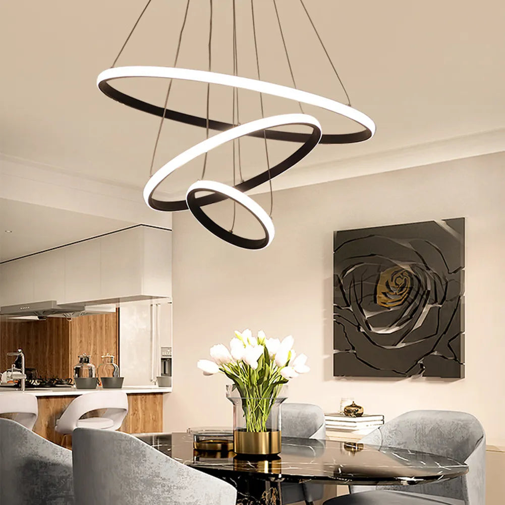 Vridningsskulptur Pendlamper - Luxury Nordic Swirl Pendant Light