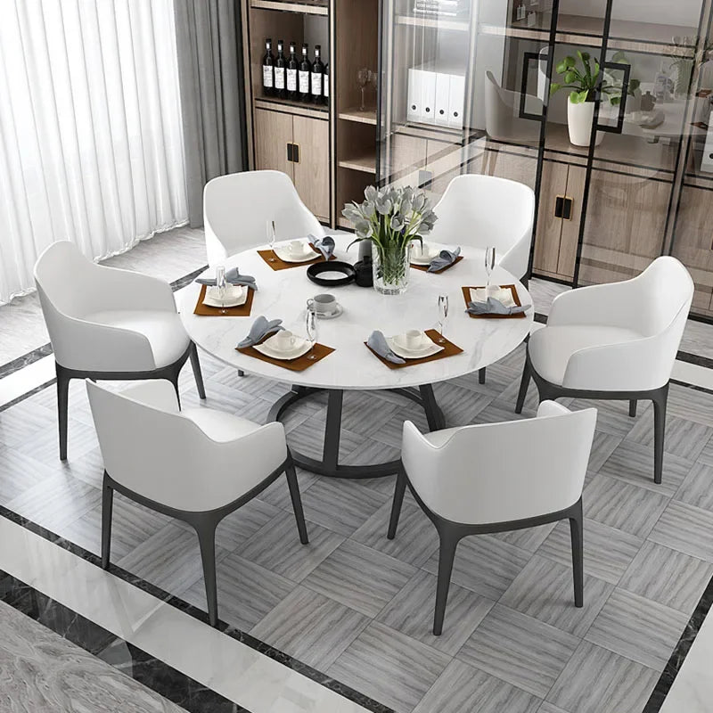 Gullmarmor Middagsbord Sett - Luxury Nordic Dining Table Set