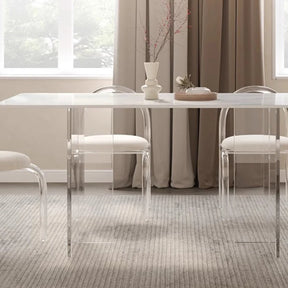 KlarSikt Mesterverk Bord - Luxury Nordic Transparent Dining Table Set