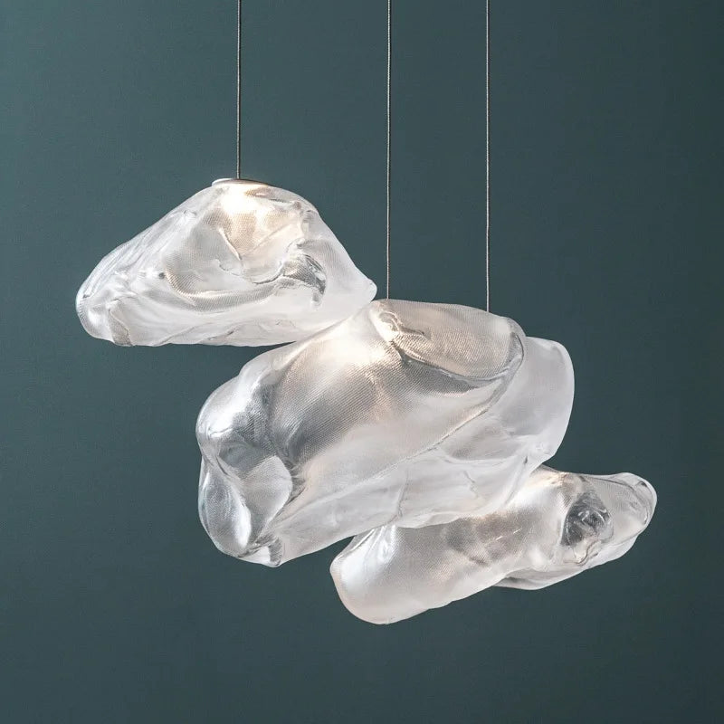 Havsten Kristallpendel Lampa - Luxury Nordic Pebble Pendant Light