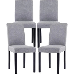Elvara Blómstóll - 4 Simple Nordic Dining Chair Set
