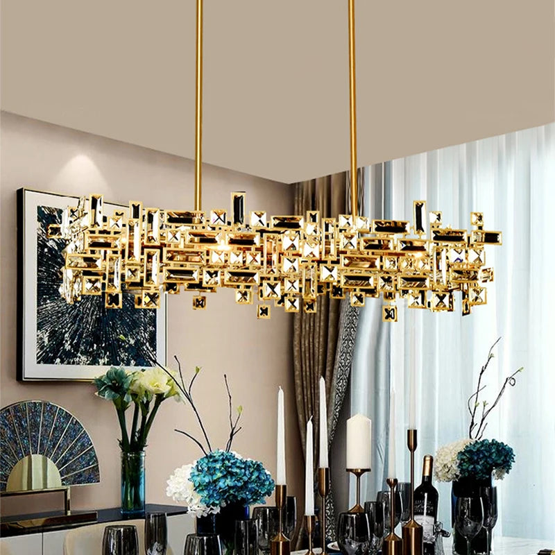 Kristallprakt Hengelampe - Luxury Nordic Crystal Pendant Light