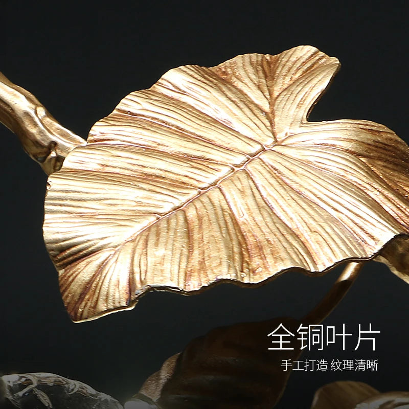 Brynhild Kobberblad Luksus - Luxury Nordic Copper Leaf Chandelier