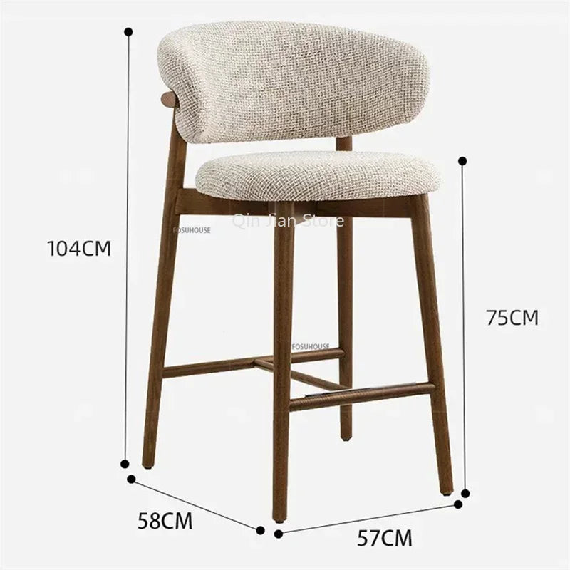 Sigrún Hjartagarður Hækistóll - 1 Luxury Nordic Wood Bar Stool