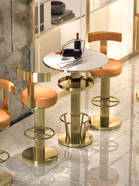 Luxury Gold Plated Bar Stools 2 Piece - FuturKitchen