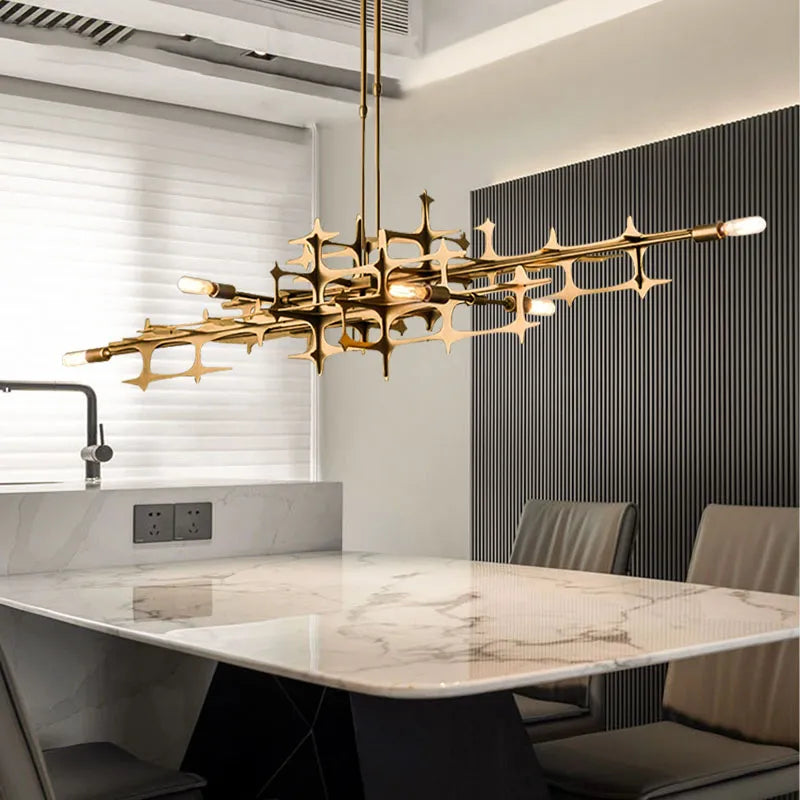 Formlys Geometrisk Lysning - Luxury Nordic Geometric Pendant Light