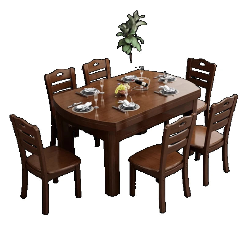 Solhjerte Eikbord - Luxury Nordic Wood Dining Table Set