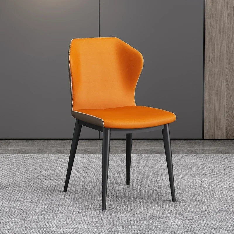 Læderprakt Høystol - 1 Luxury Nordic Leather Dining Chair