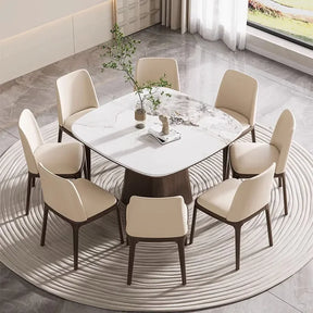 Skjoldbjerg Marmortræ Bord - Luxury Wood/Marble Nordic Dining Table