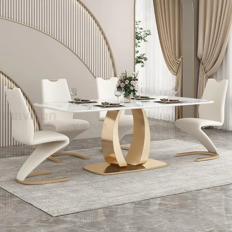 Hvelvlys Bjørnspisebord - Luxury Nordic Dining Table Set