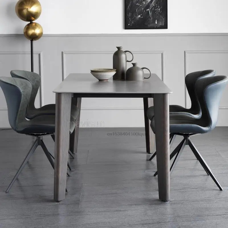 Nattskog Svart Elegans Bord - Luxury Black Nordic Dining Table