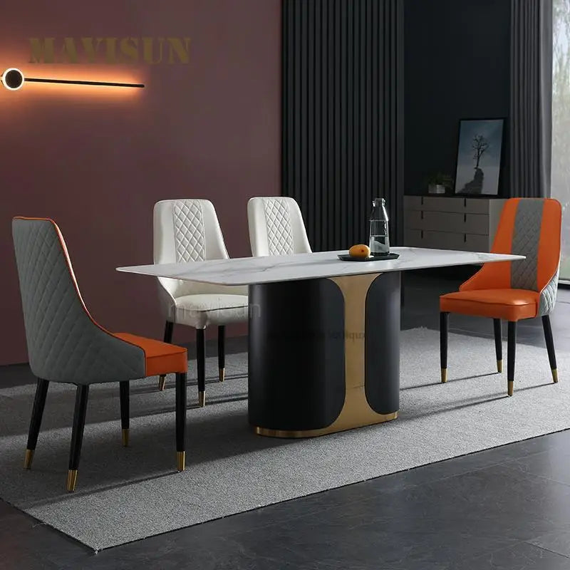 PraktMarmor Spisebord - Luxury Nordic Dining Table