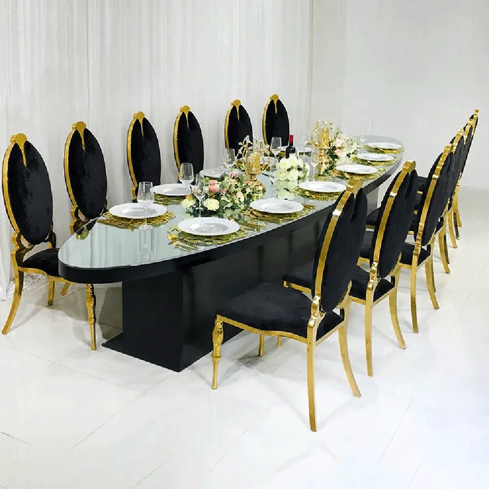 Klarvann Glassbord - Luxury Nordic Glass Royal Dining Table