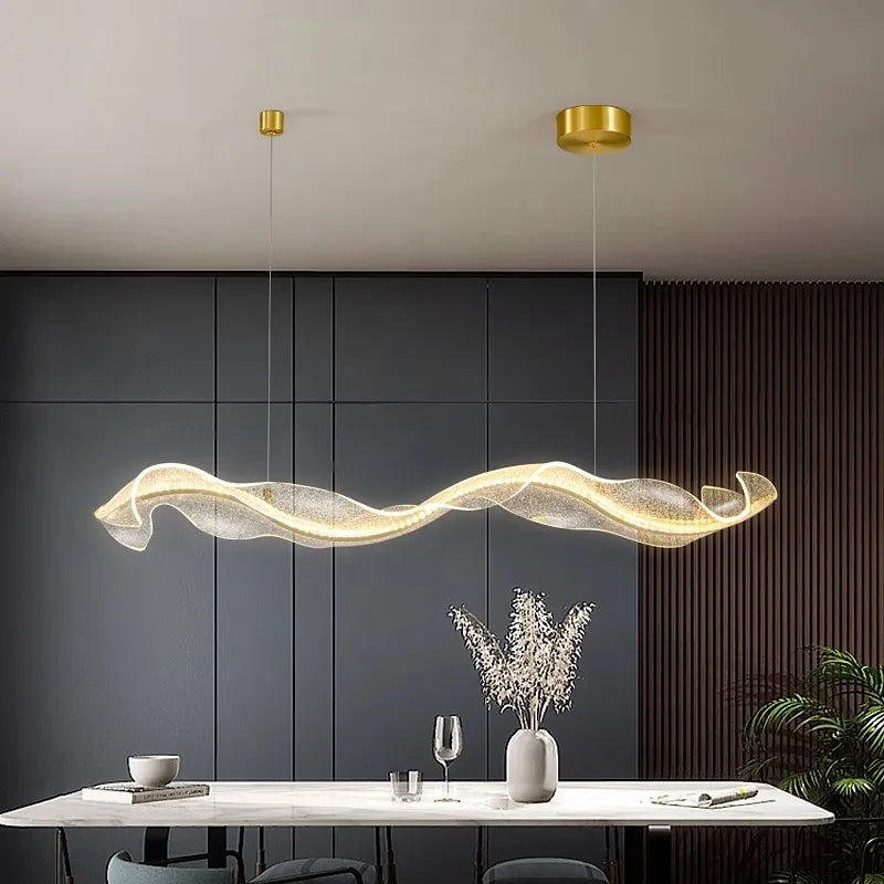 Strømlys Hengende Bølgelampe - Luxury Nordic Pendan Light