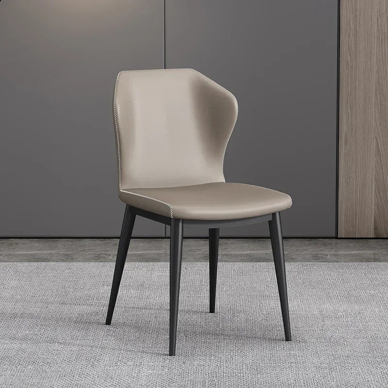 Læderprakt Høystol - 1 Luxury Nordic Leather Dining Chair