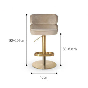 Freyja Fløyeltronen Stol - Luxury Nordic Velvet Bar Stool