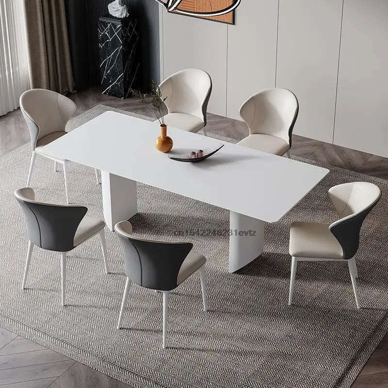 Metallhjerte Spisebord - Minimal Luxury Nordic Dining Table