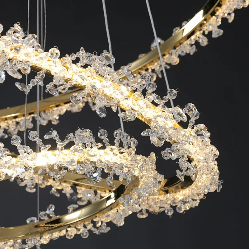 Kristallring Lyxkrona - Luxury Nordic Crystal Ring Chandelier