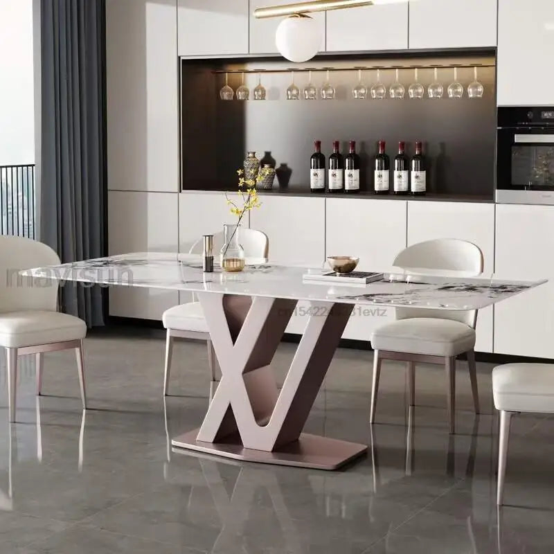 Eldhrímnir Oakheart - Luxury Nordic Steel Dining Table