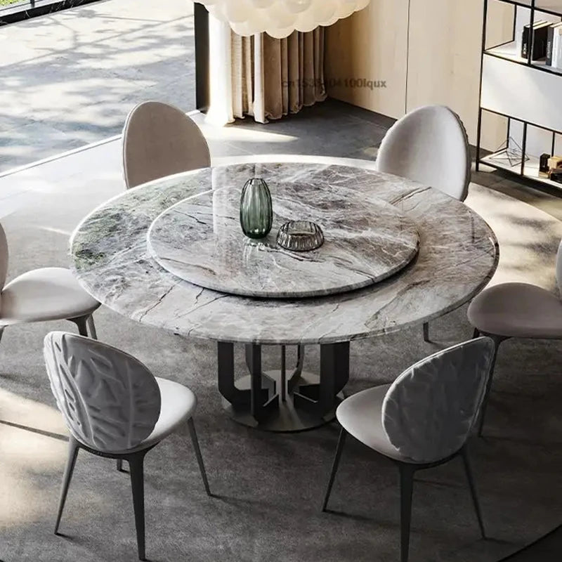 Marmorskjold Metallbord - Luxury Nordic Dining Table Set