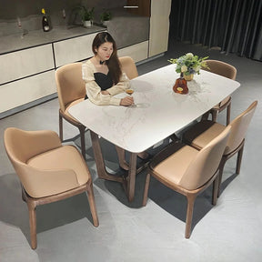 Fjellstjerne Marmortopp - Luxury Nordic Dining Table Set
