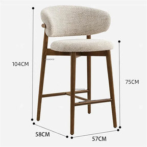 Haldor Woodhaven - 1 Luxury Nordic Bar Stool