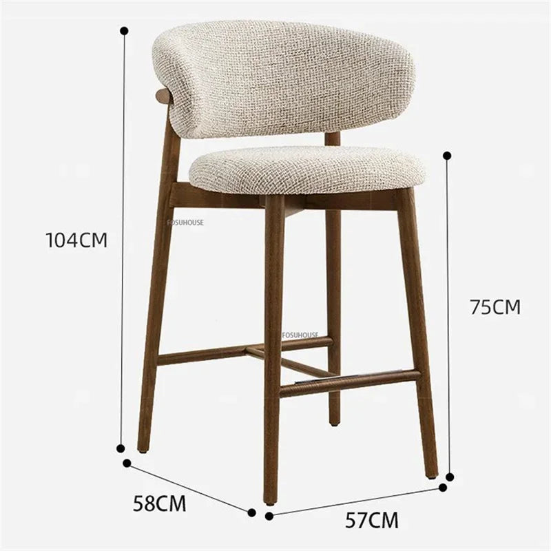 Haldor Woodhaven - 1 Luxury Nordic Bar Stool