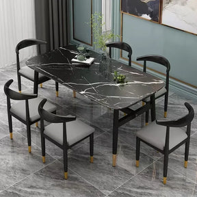 Hvitfjell Marmorbord - Luxury Nordic Dining Table Set