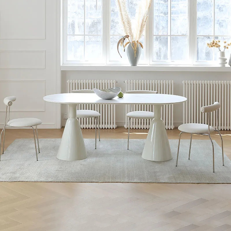 Snøhvit Prakt Bord - Luxury White Nordic Dining Table