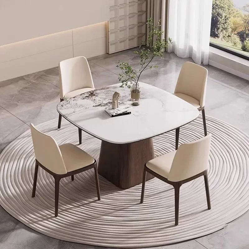 Skjoldbjerg Marmortræ Bord - Luxury Wood/Marble Nordic Dining Table
