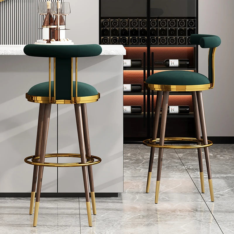 Freya Goldcrest - 1 Luxury Nordic bar Stool