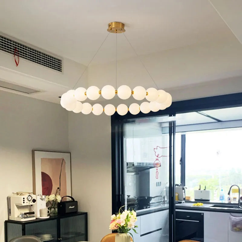 Perlehimmel Pendlamper - Luxury Nordic Pearl Pendant Lights