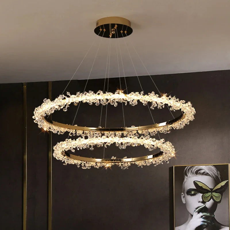 Kristallring Lyxkrona - Luxury Nordic Crystal Ring Chandelier