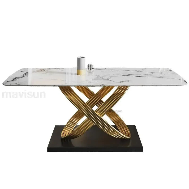 Nordisk Marmorprakt Spisebord - Luxury Nordic Dining Table Set