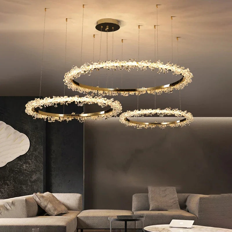 Kristallring Lyxkrona - Luxury Nordic Crystal Ring Chandelier