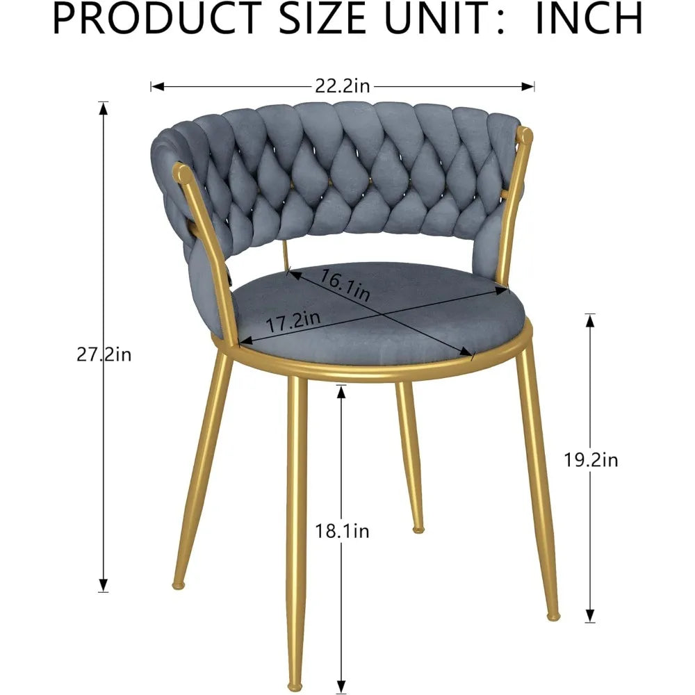 Silvurhjarta Herðaset - 4 Luxury Nordic Dining Chair Set