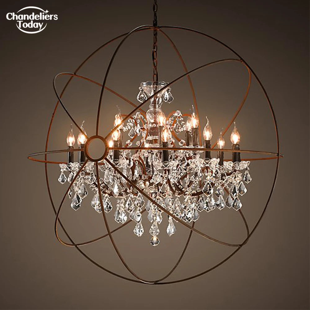 Haldor Krystallglobe Lux - Luxury Nordic Orb Chandelier