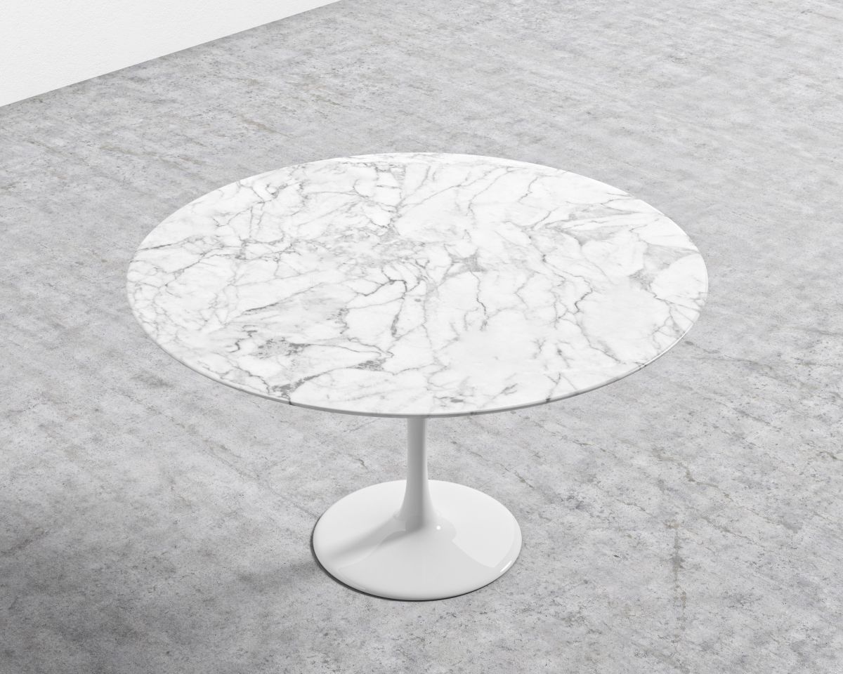 Tulip Table Round - Carrara, 36 inch