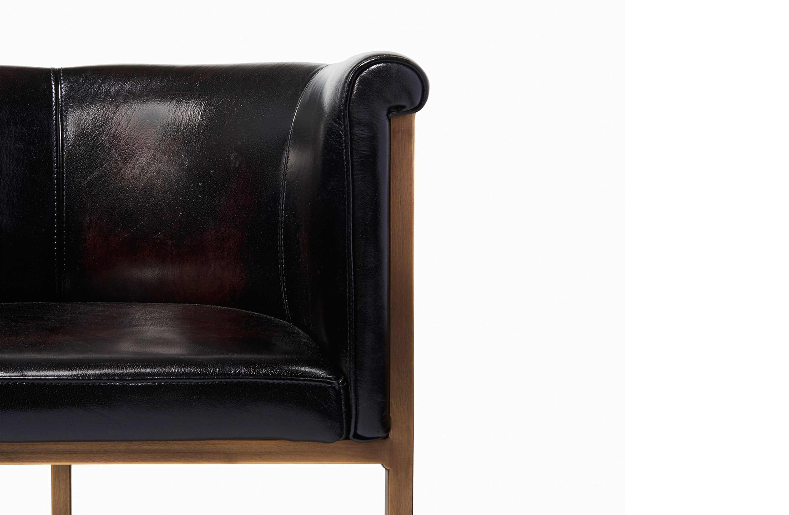 Channel Leather Dining Chair